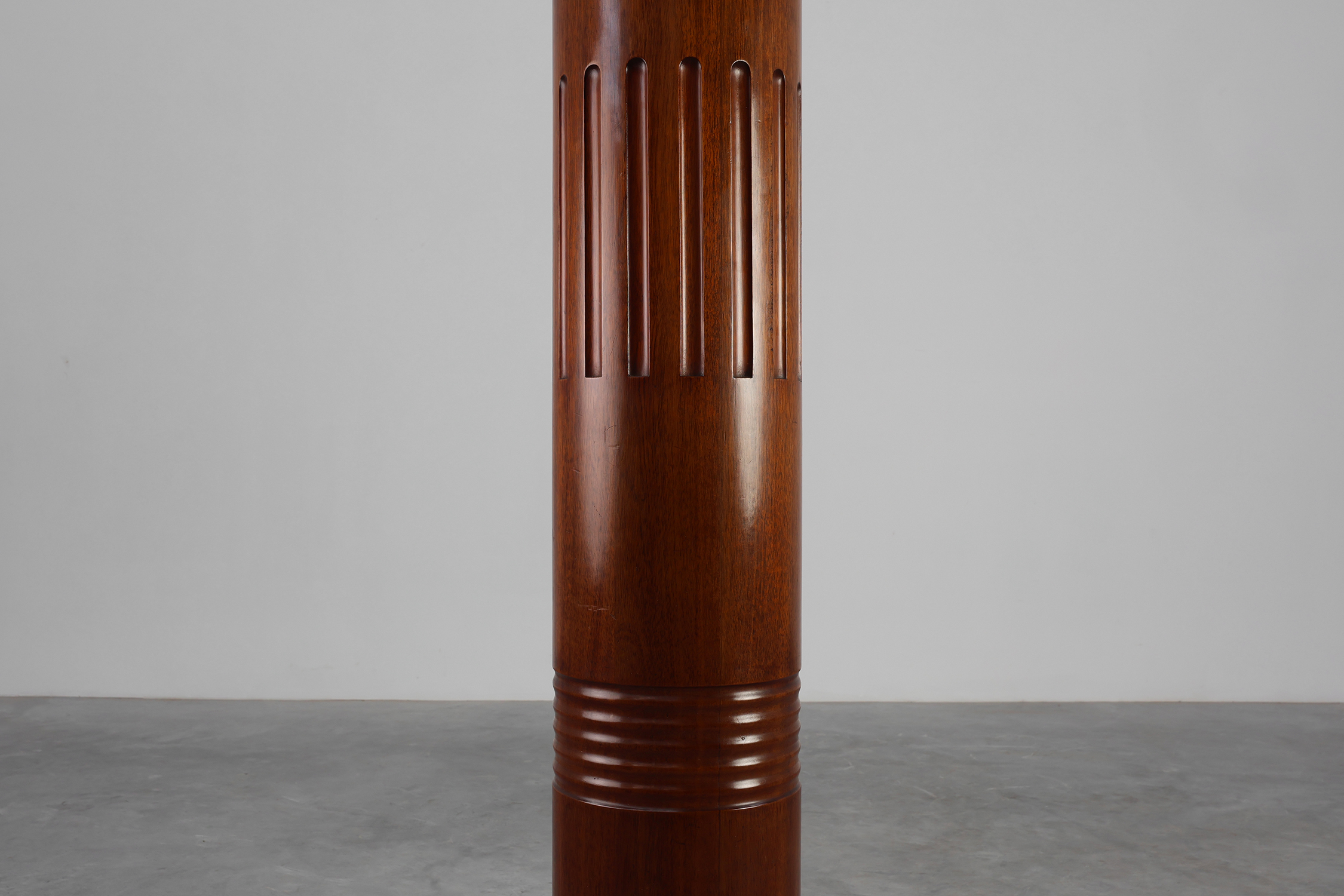 Sculptural Art Deco solid Wooden Pedestal, France ca. 1925thumbnail